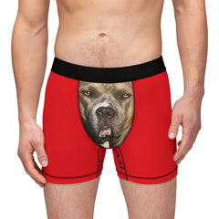 Custom Dog Face Men's Boxers - Vengeance Print