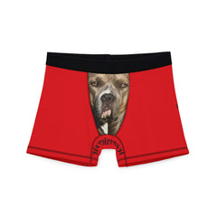 Custom Dog Face Men's Boxers - Vengeance Print