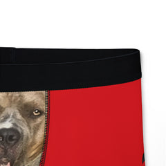 Custom Dog Face Men's Boxers - Vengeance Print