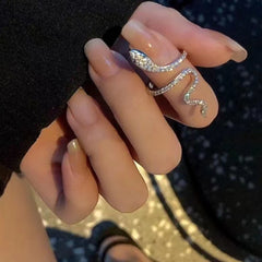 Zirconia Snake Ring